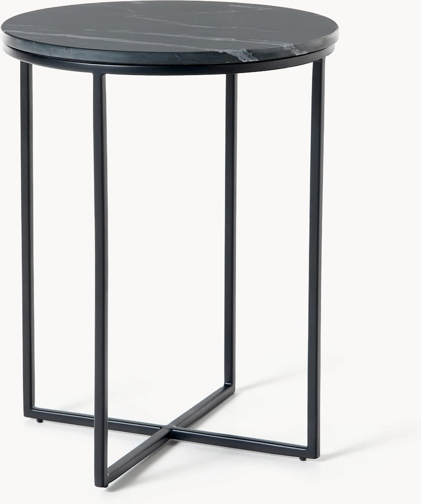 Ronde marmeren bijzettafel Alys