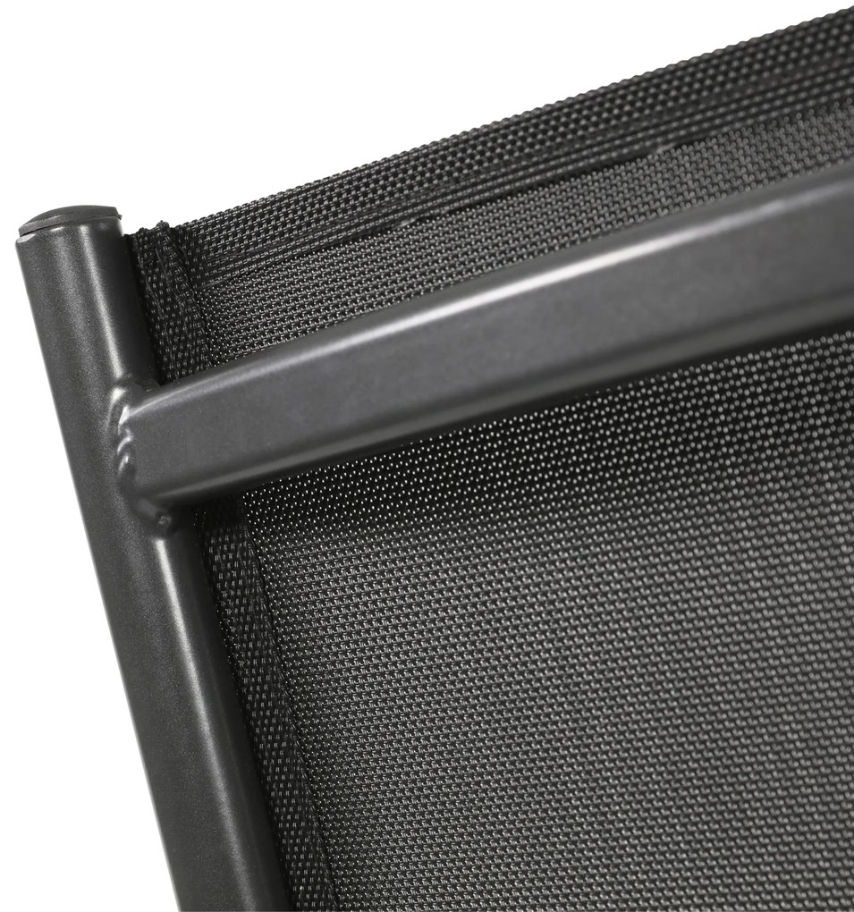 Lesli Living  Tuinstoel Stapelbaar - Prego - Antraciet - Lesli Living