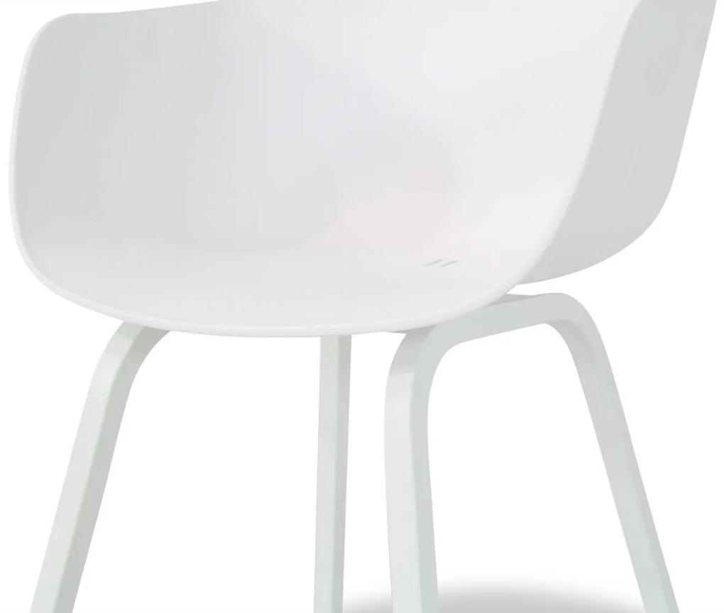 Tuinset Ronde Tuintafel 125 cm Kunststof /Aluminium/polywood Wit 4 personen Lifestyle Garden Furniture Salina/Yala
