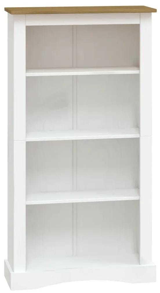 vidaXL Boekenkast 4 schappen 81x29x150 cm grenenhout Corona-stijl wit