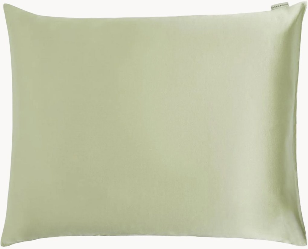 Zijden kussenhoes Olive