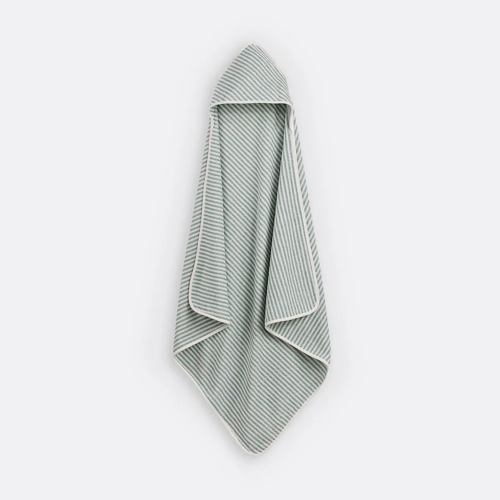 Gestreepte badcape in katoen Malo 360 g/m2