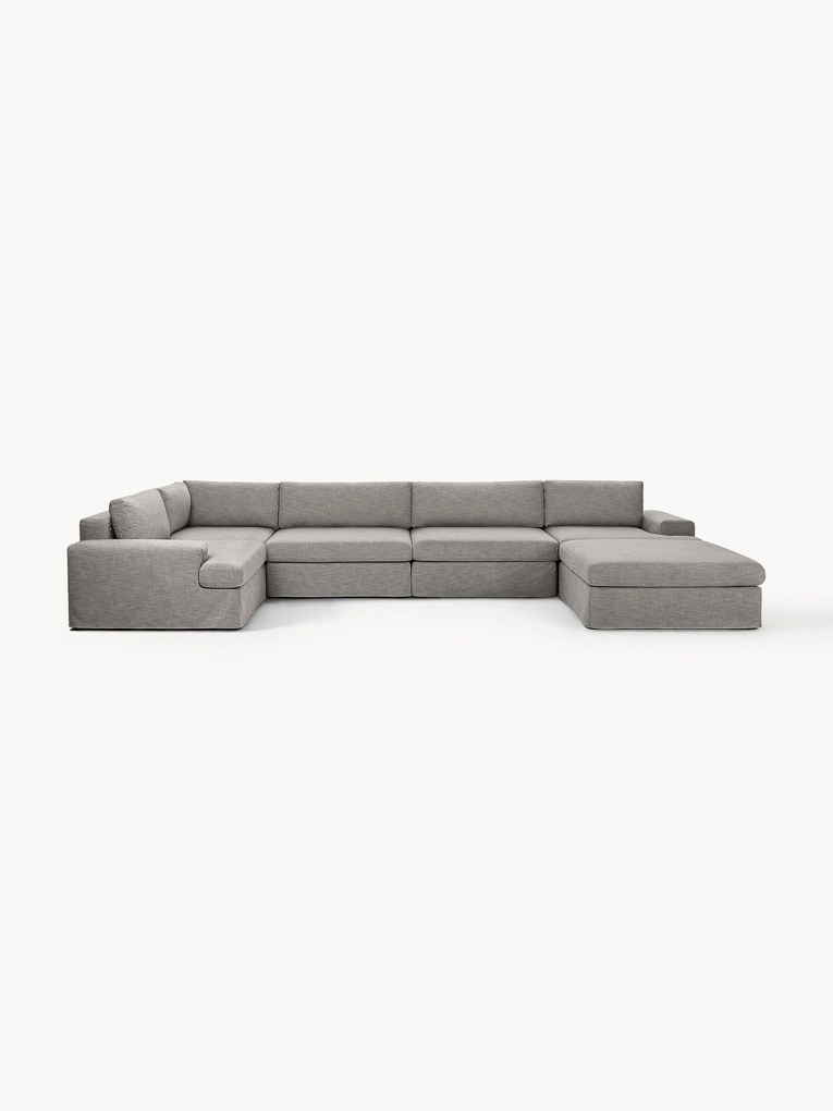 Modulaire U-bank Russell met afneembaar hoezen