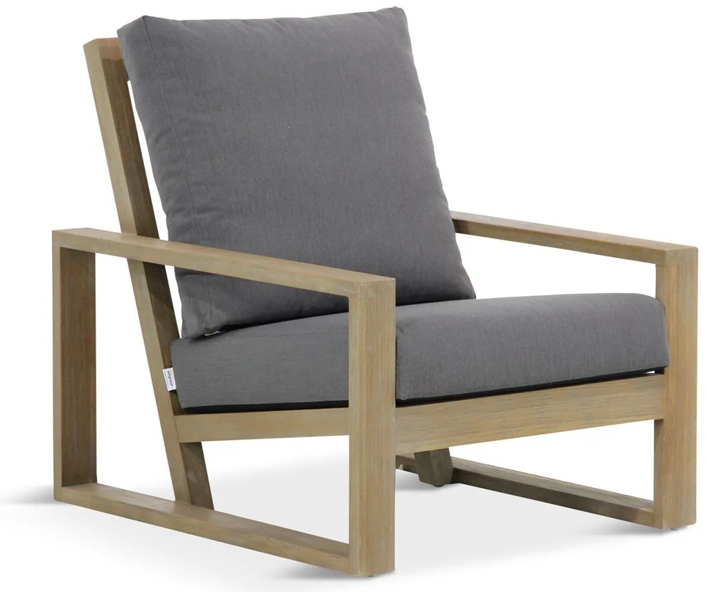 Stoel en Bank Loungeset 4 personen Teak Old teak greywash  Lifestyle Garden Furniture Pure Island