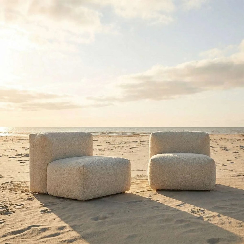 Soft Zitzak Outdoor Seat - Bouclé Beige