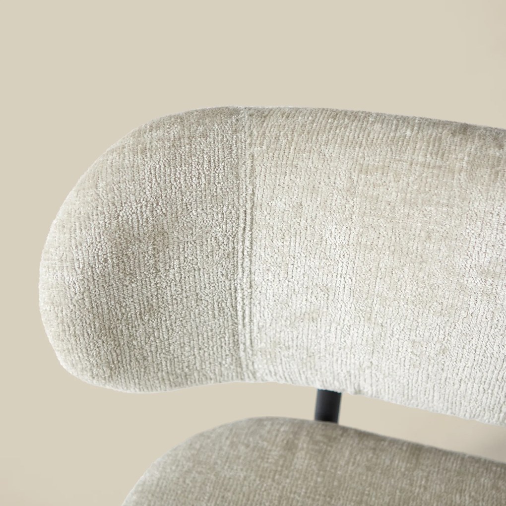 Eetkamerbank Beige Stof Met Rugleuning 155 Cm