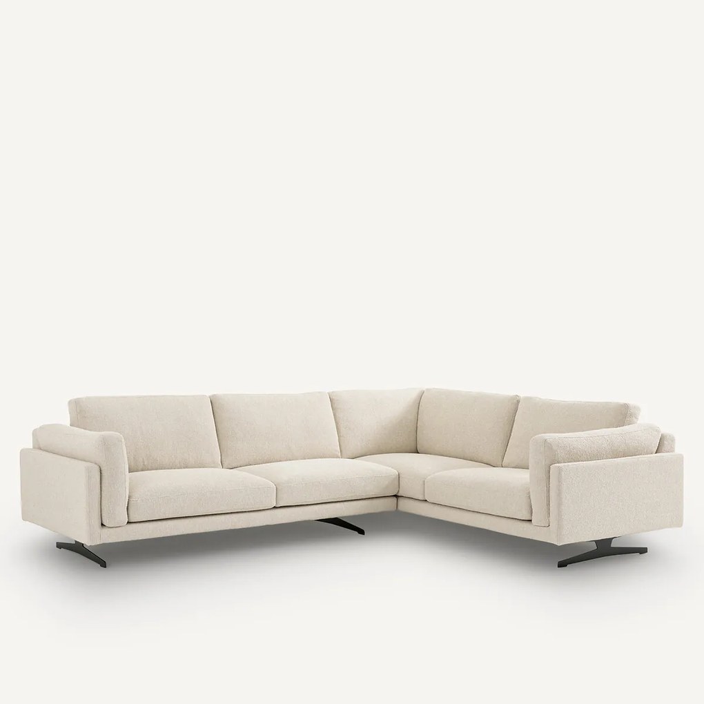 Hoekbank, badstof, César