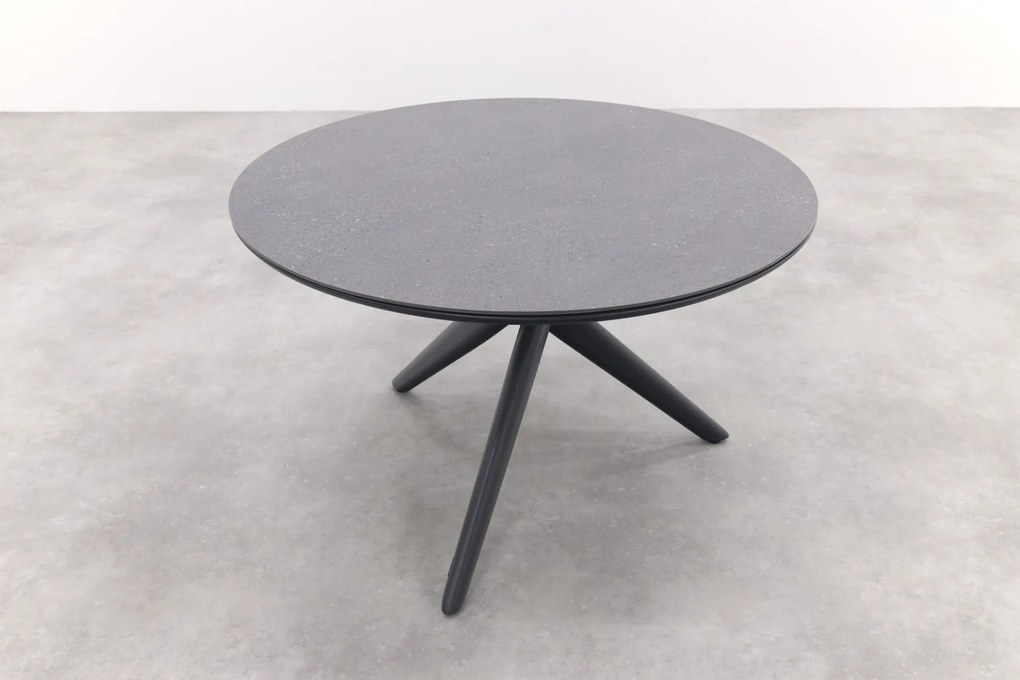 Dublin ronde tuintafel - Antraciet - 120 cm.