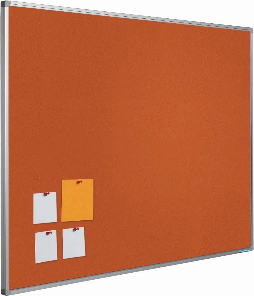 Prikbord bulletin 16mm oranje - 45x60 cm