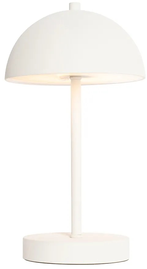 Buiten tafellamp mushroom wit oplaadbaar 3-staps dimbaar - Keira