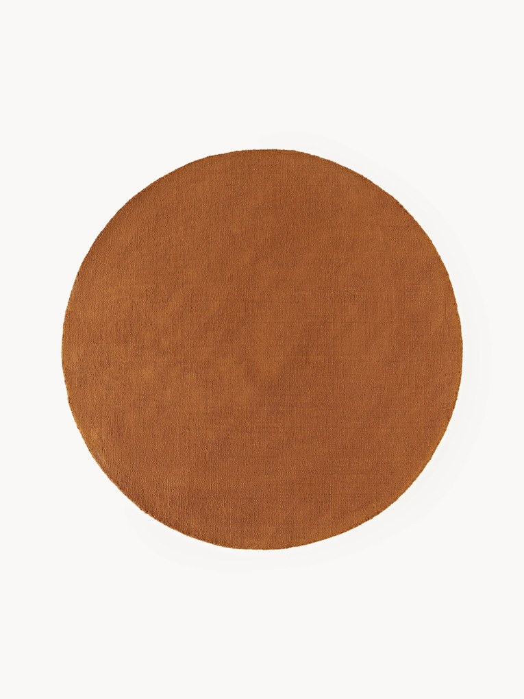 Rond katoenen vloerkleed Lora, handgeweven