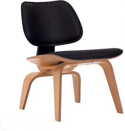 Vitra Eames LCW leather loungestoel