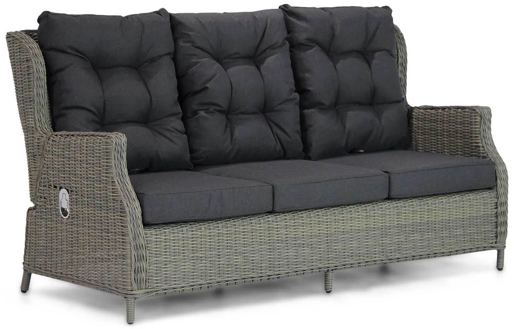 Stoel en Bank Loungeset 5 personen Wicker Taupe  Garden Collections Chicago