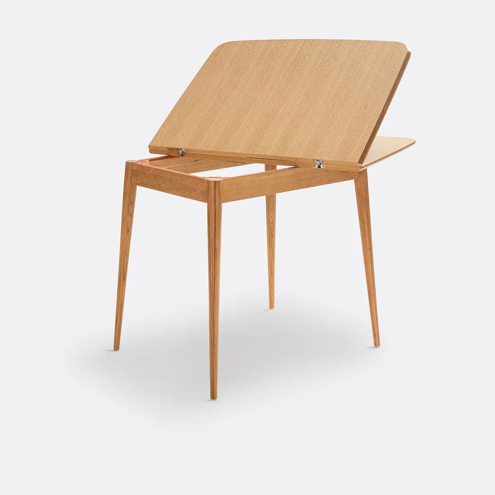 Uitschuifbare keukentafel, eikenfineer, AYLIN