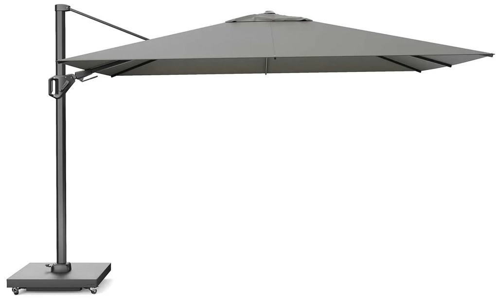 Zweefparasol  2.6x3.5m T2 premium (excl. voet) Grijs-antraciet Platinum Challenger