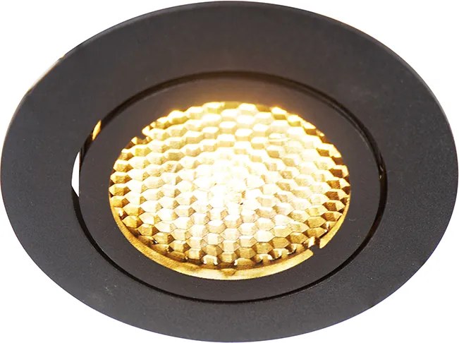 Smart inbouwspot zwart incl. WiFi GU10 verstelbaar - Ude Honey
