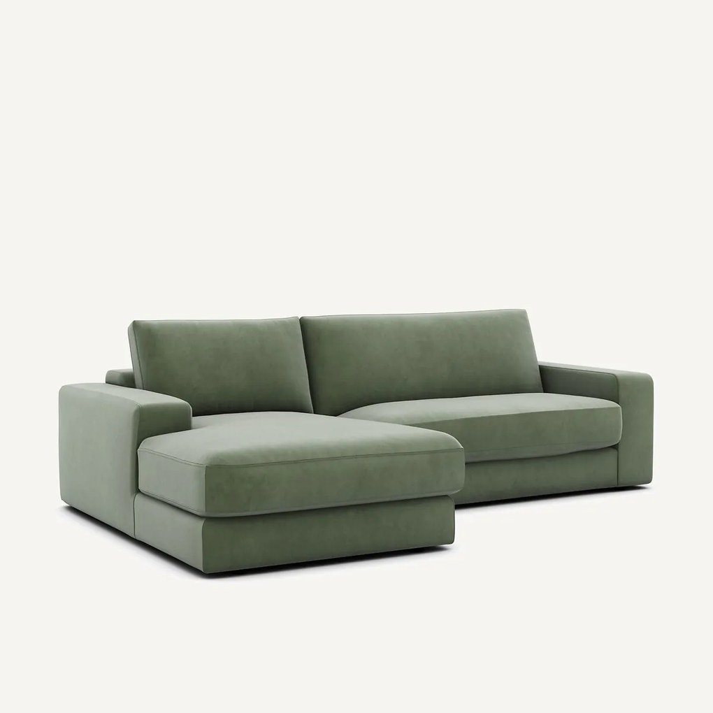 Hoekbank in fluweel, Skander