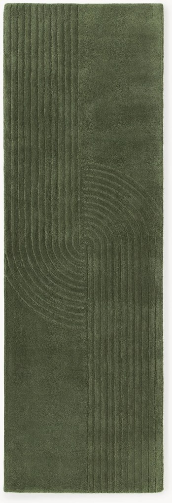 Handgetufte wollen loper Mason