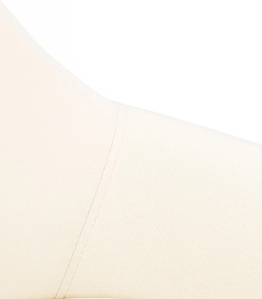 Set 2 White Teok Stoffen Stoelen