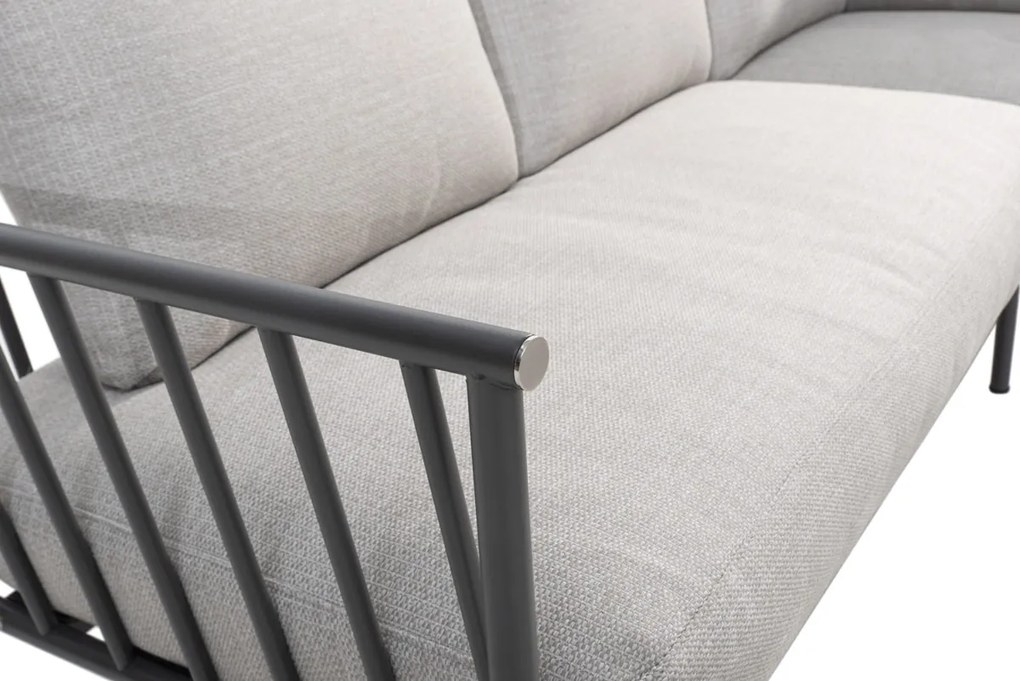 4 Seasons Outdoor Figaro hoekbank XXL *** SALE *** Loungeset   antraciet weerbestendig