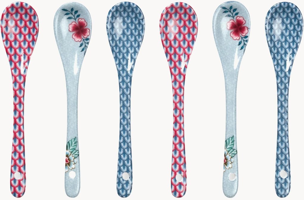 Theelepels Oriental Flower, 6-delig