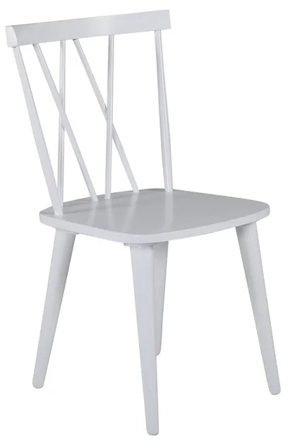 Jörn Eetkamerstoel - Fredrik - Wit - Rubberhout - Jörn