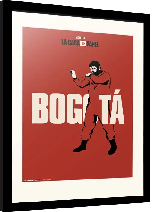 Ingelijste poster La Casa De Papel - Bogota