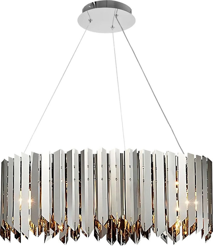 Plafondlamp met glazen bol APP1763-8CP metal CHROME