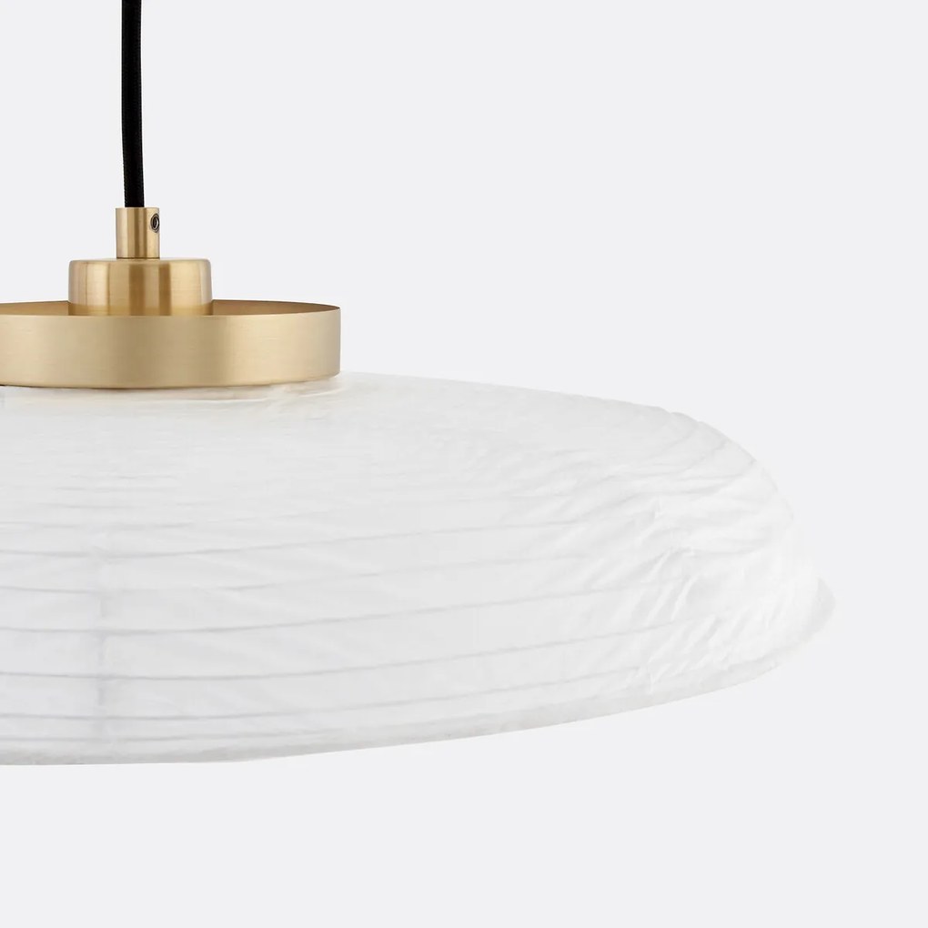 Dubbele hanglamp in papier en metaal, Tuuno