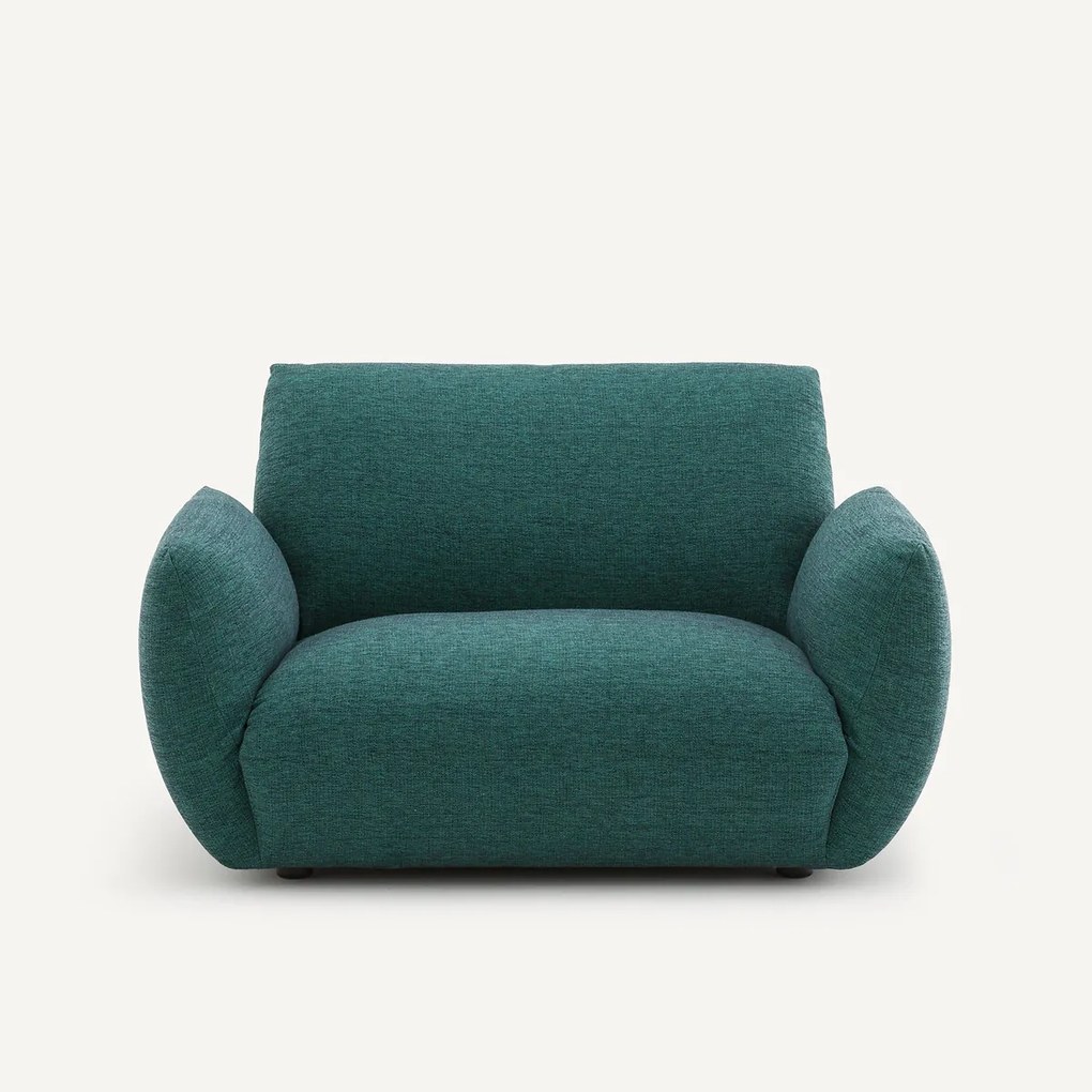 Fauteuil in canvas stof, Spogano