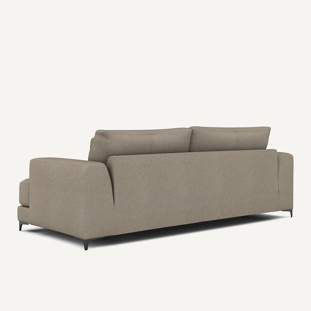 4-zits slaapbank van getextureerd linnen viscose, Marsile