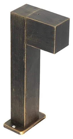 Industriële staande buitenlamp antiek goud 35 cm IP44 - Baleno