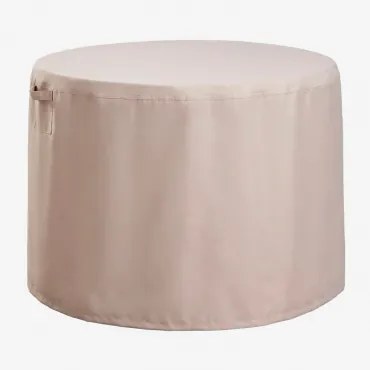 Beschermhoes Voor Ronde Tuintafel Otley Tapioca Beige & Ø130 Cm - Sklum