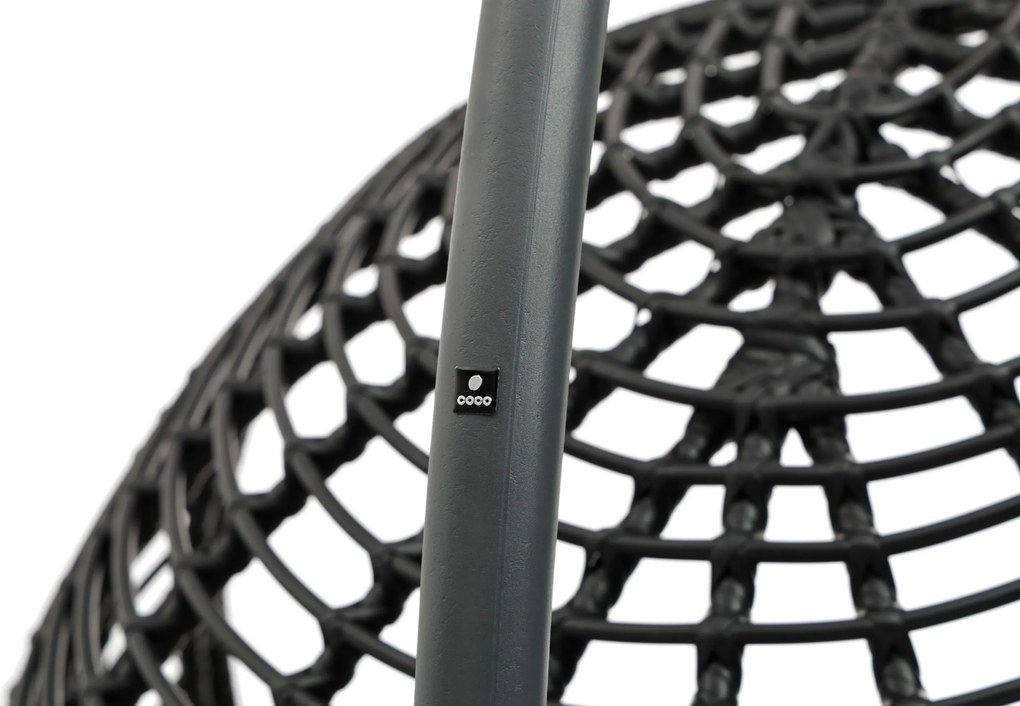 Coco Dream Hangstoel Wicker Grijs