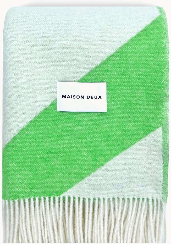 Wollen plaid Swirl met zigzagpatroon