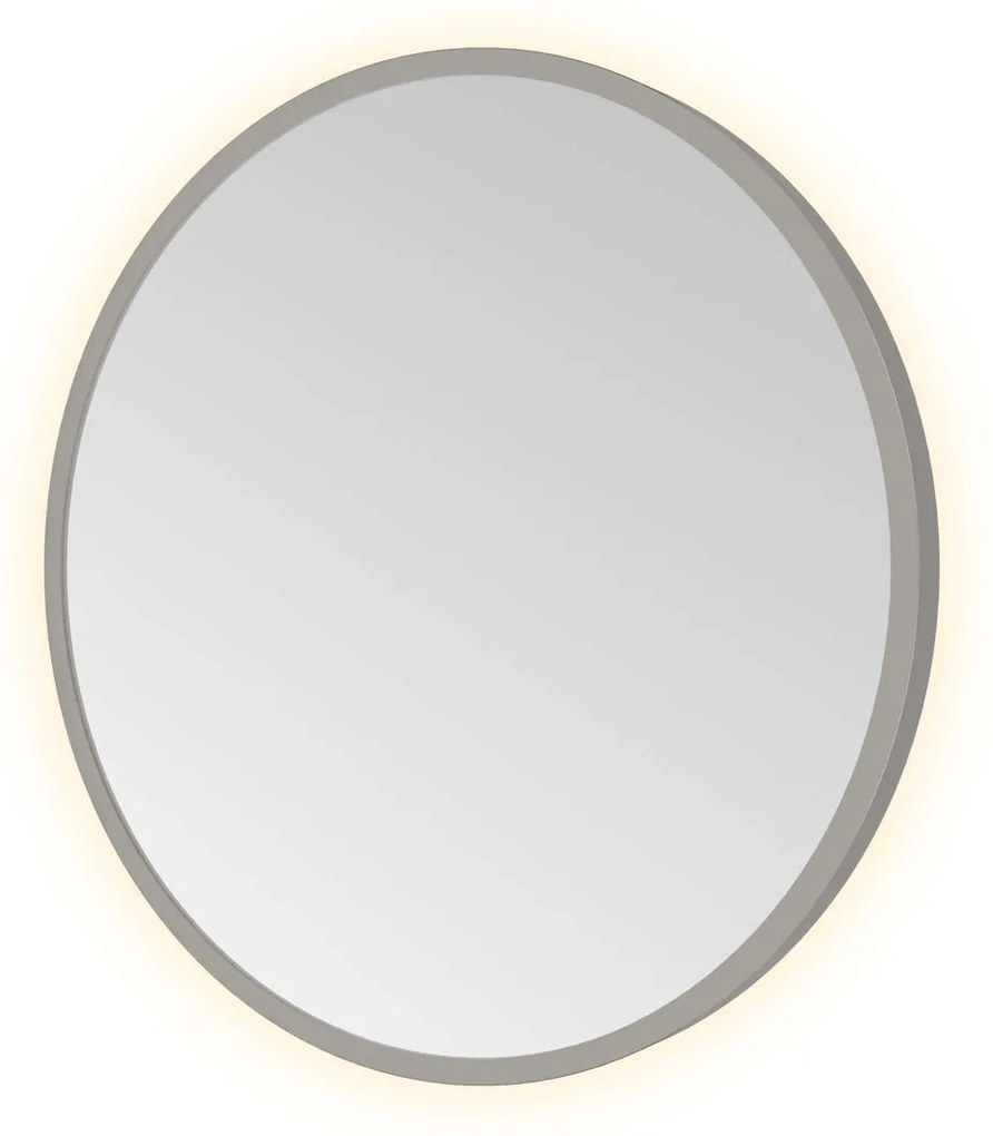 Hotbath &More Round spiegel 40cm geborsteld gunmetal PVD