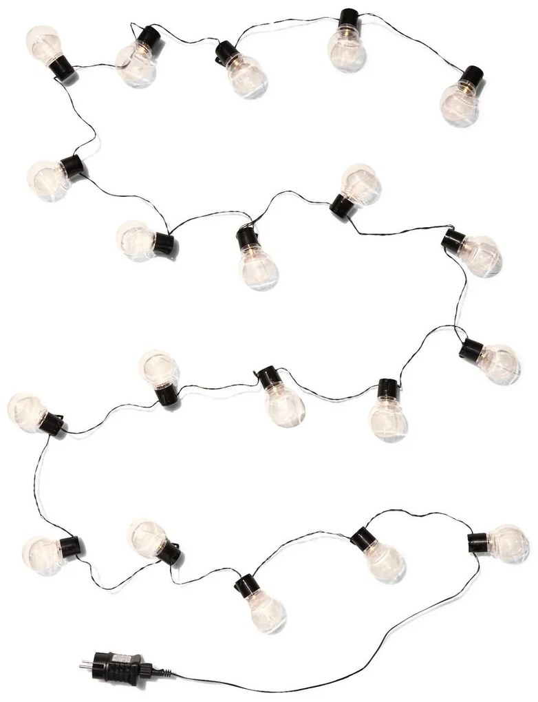 HEMA Lichtsnoer 9m Met 20 Warm Witte Lampjes Met Adapter