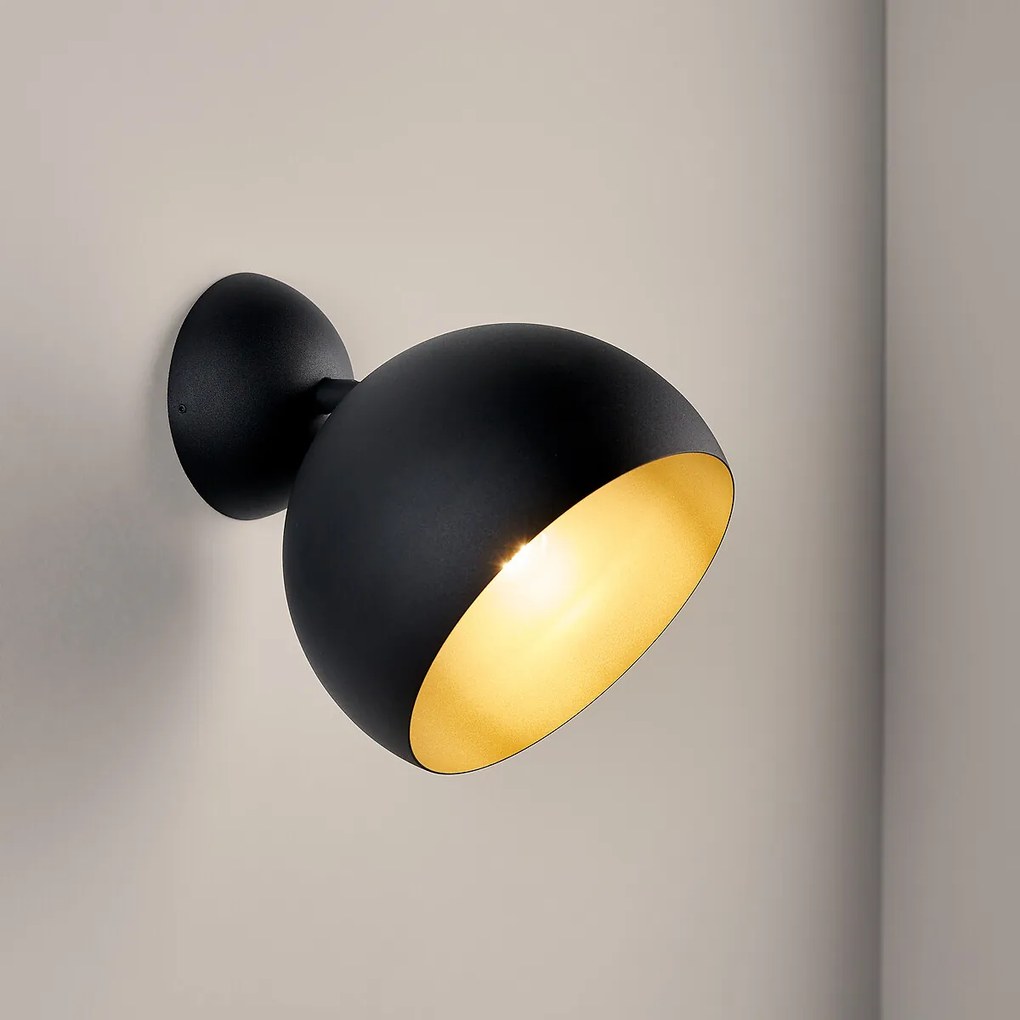 Richtbare wandlamp in metaal, Zinor