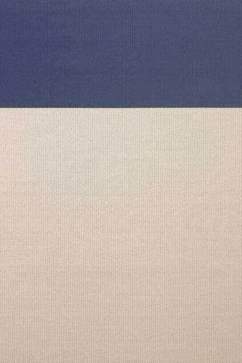Woodnotes - paper yarn Beach stone-intensive blue sewn edges en backing - 240 x 170 - Vloerkleed