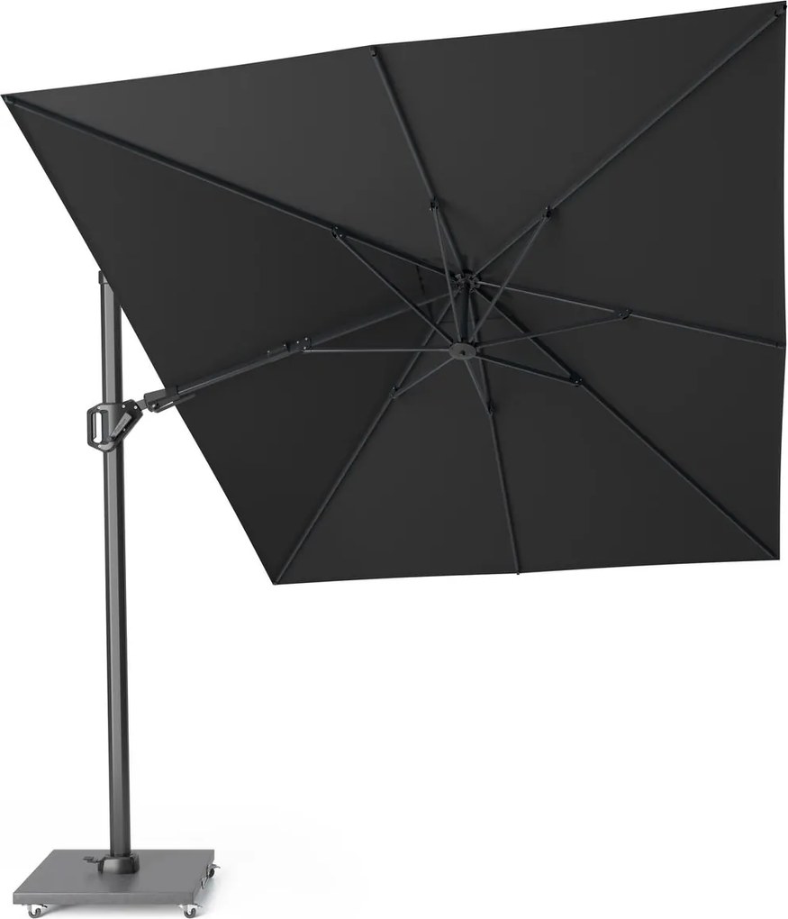 Platinum premium zweefparasol'Challenger T2'- Faded Black - 350x260cm