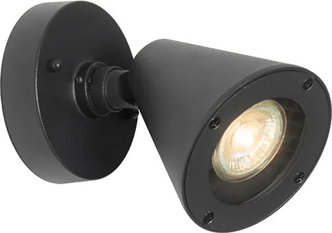 Moderne buiten wandlamp zwart IP44 verstelbaar - Ciara