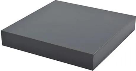 Wandplank XL4 hoogglans grijs PVC 25cm