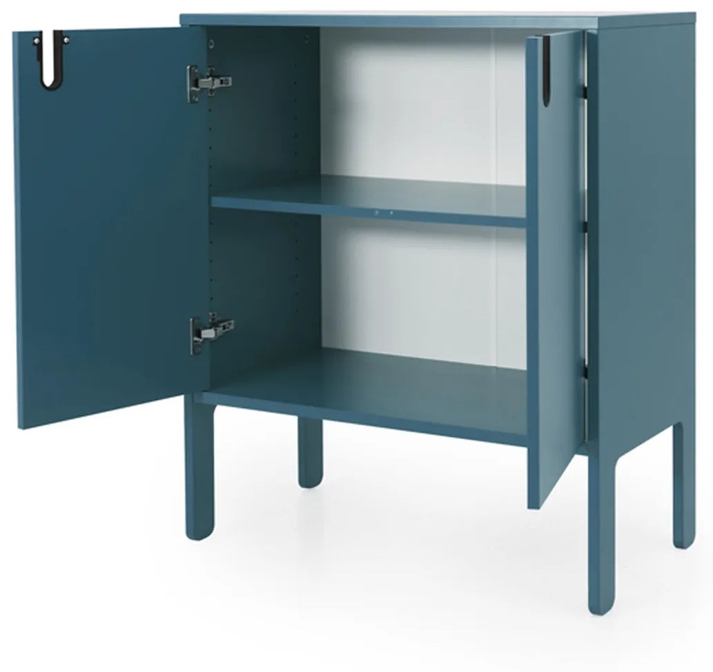 Tenzo Uno Smal Dressoir Modern Design Blauw - 76x40x89cm.