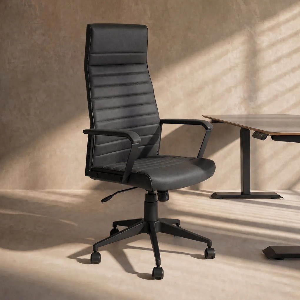 Kare Design Labora High Vintage Bureaustoel Zwart
