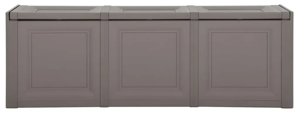 vidaXL Kussenbox 130 L 125x40x42 cm grijs