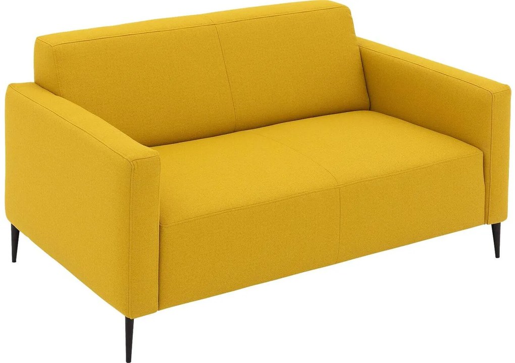 Goossens  Key West geel, stof, 2-zits, modern design