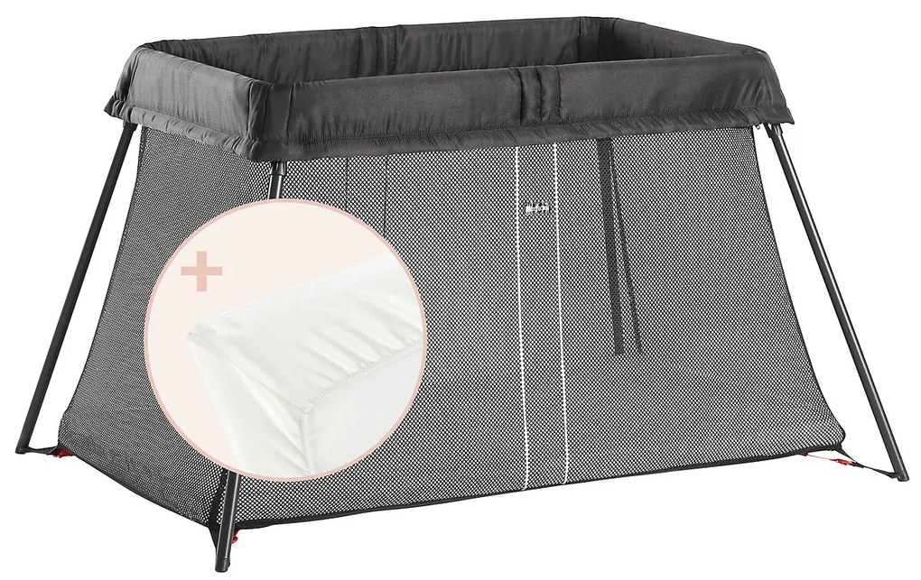 Set reisbed light met hoeslaken