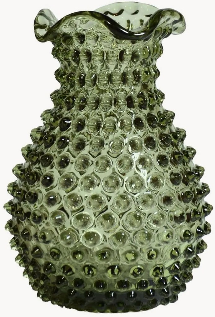 Mondgeblazen vaas Hobnail, H 21 cm