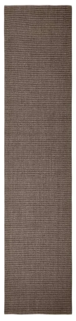 vidaXL Vloerkleed 66x300 cm natuurlijk sisal bruin
