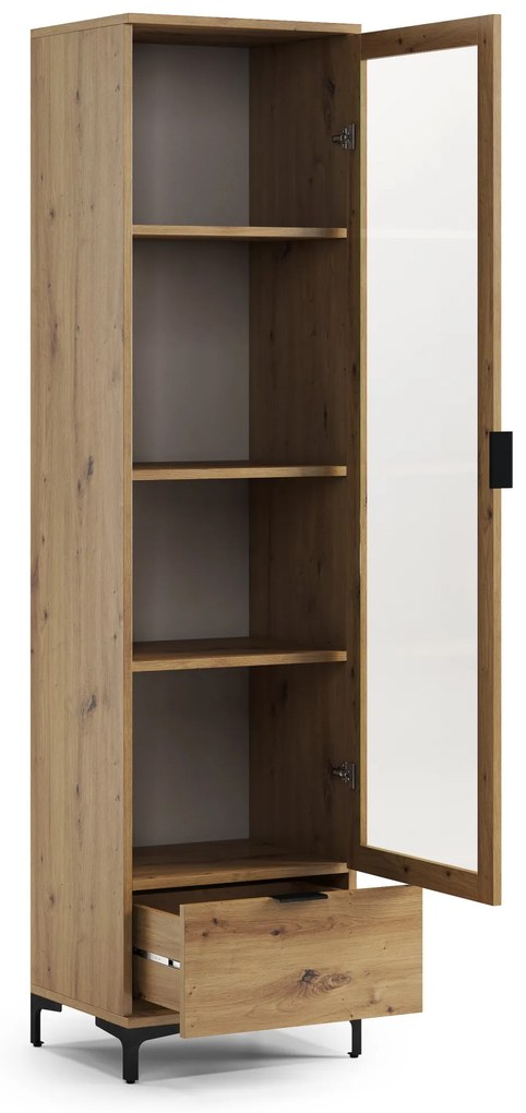 Kast LANA 07 Eiken Artisan - 1-DEURS KAST MET LA